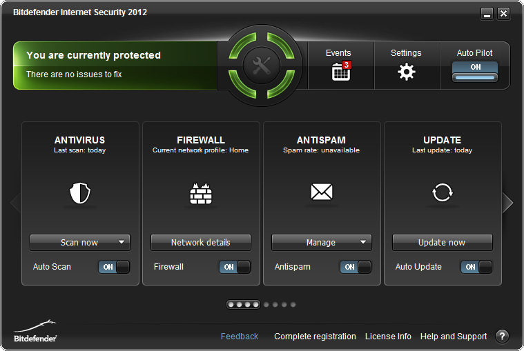 Click to view BitDefender Internet Security 2012 15.0.034 screenshot