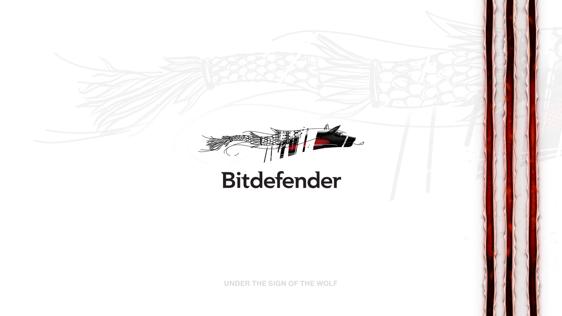 Papel de parede branco da Bitdefender