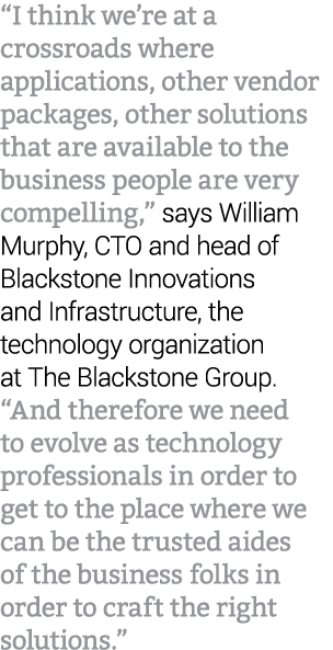 “I think we’re at a crossroads where applications, other vendor packages, other solutions that are available to the b...