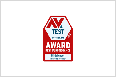 Test AV - Meilleure performance 2017 - Bitdefender