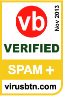 VBspam+ de Virus Bulletin, novembre 2013